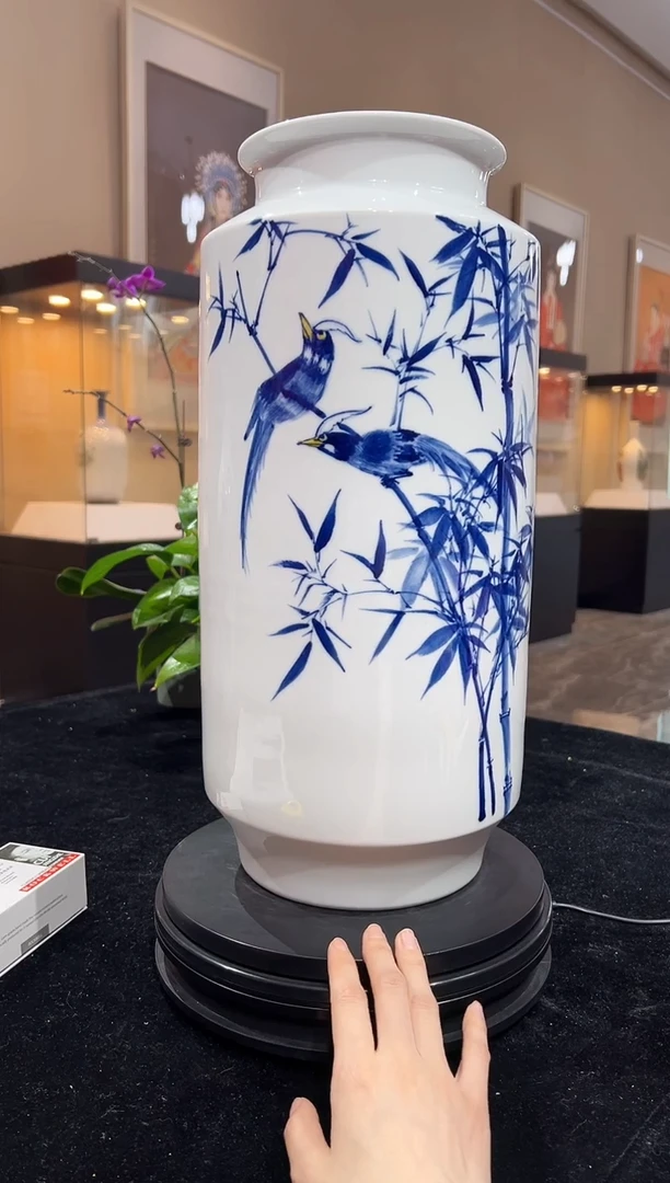 其他瓷崔景哲-瓷器-C中-竹报平安