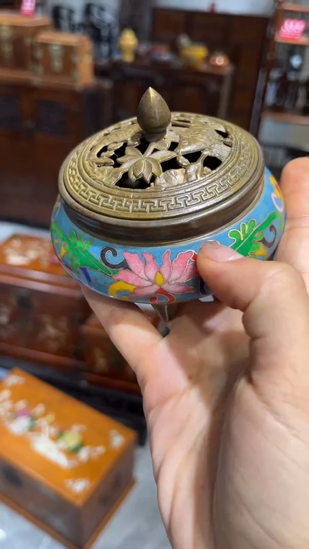 木景泰蓝  香炉