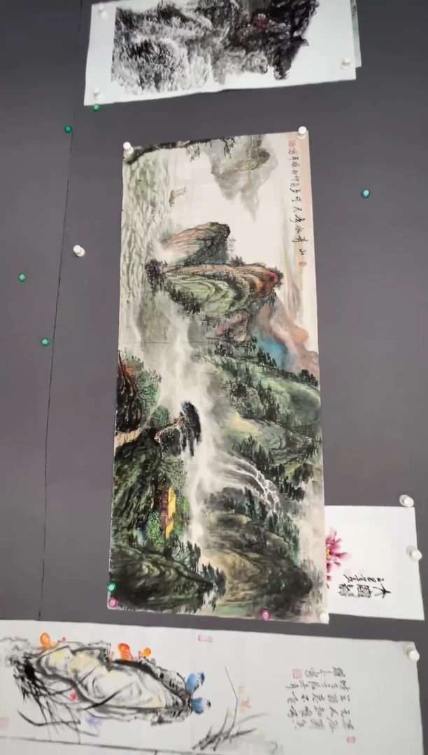 国画国画花草人物山水