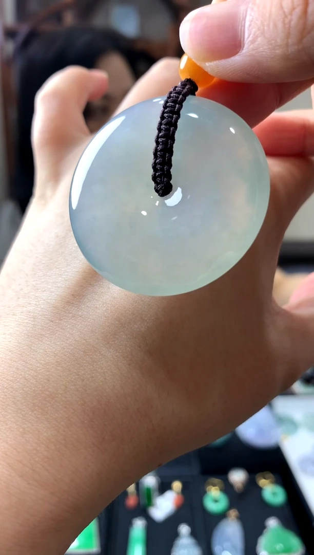 翡翠未镶嵌吊坠(不含链)q**h挂件