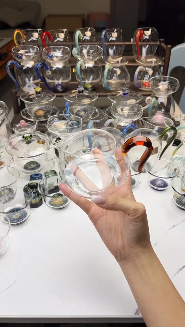 手工艺品玻璃禾器淡然琥珀色普通盒