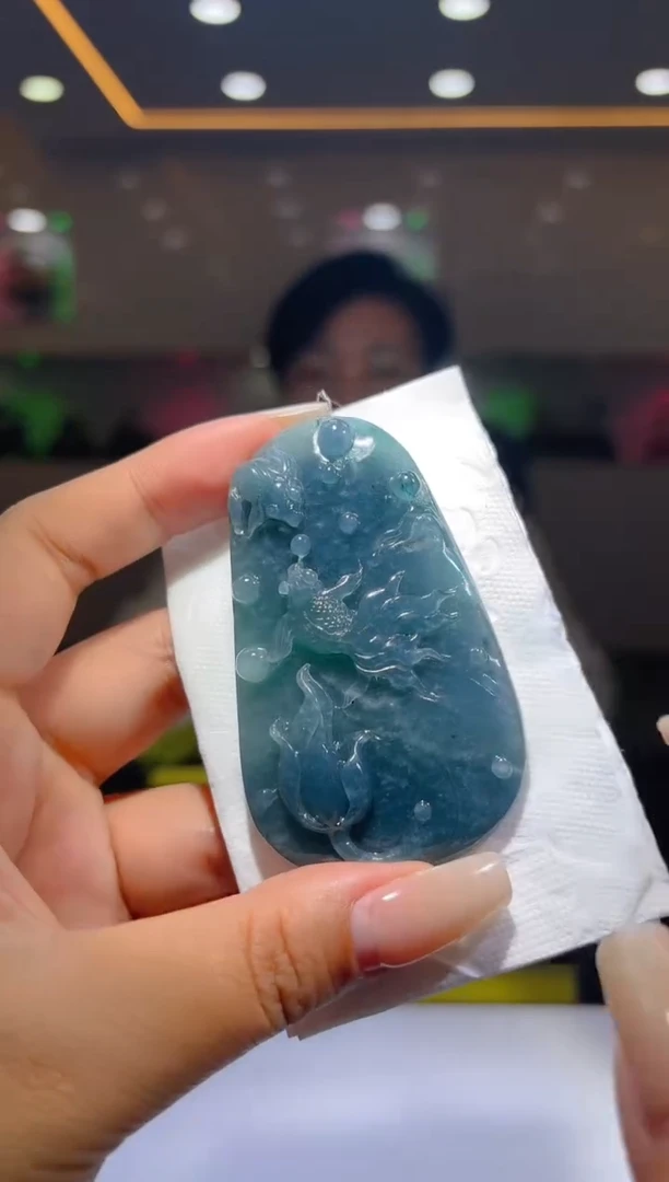 未镶嵌定制翡翠19/1202/L/多样性发其一件/鱼