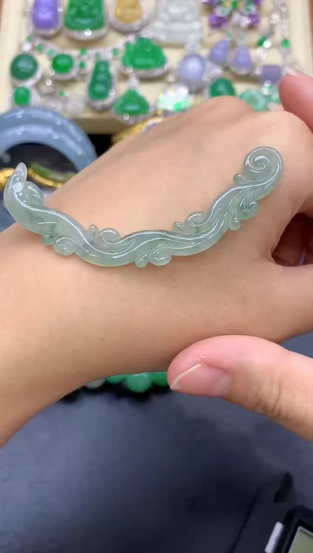 颈饰未镶嵌翡翠108-中国好珍宝
