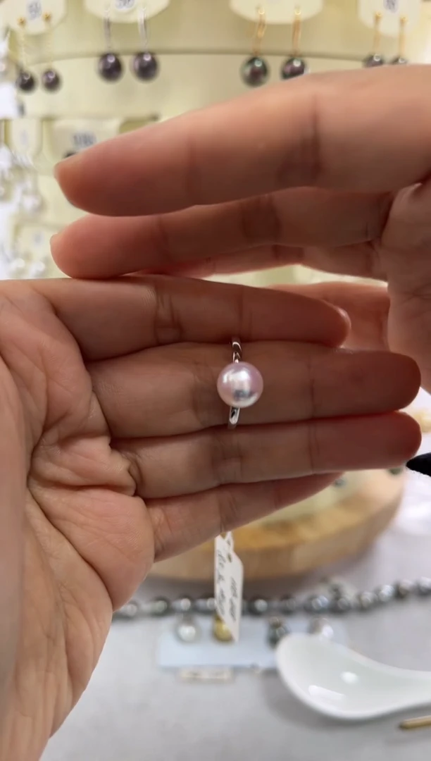 【闪购商品】海水珍珠戒指银S925镶嵌AK