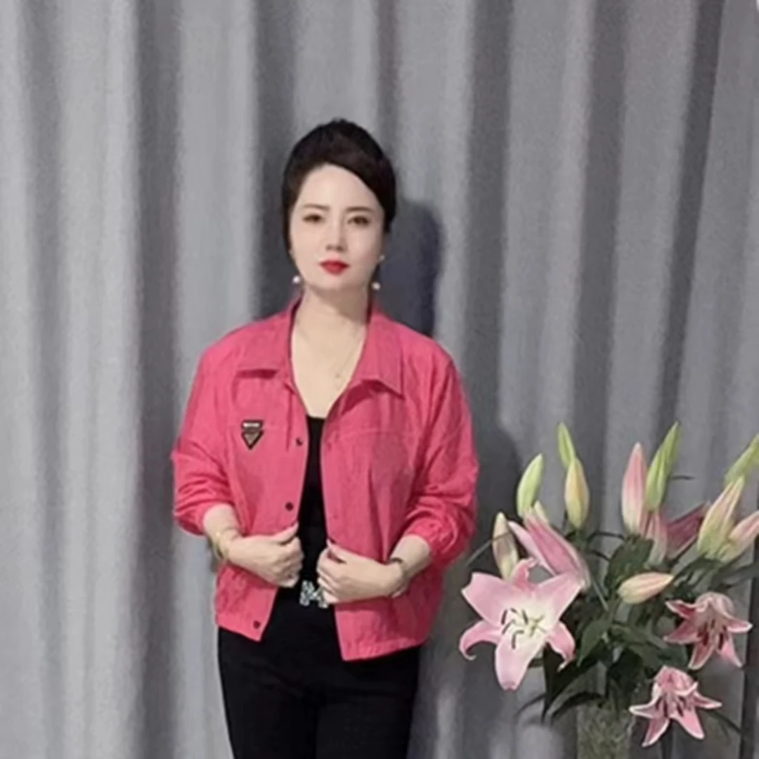 晨新款上衣女外套长袖时尚休闲百搭夏季透气薄款减龄短款女士防晒