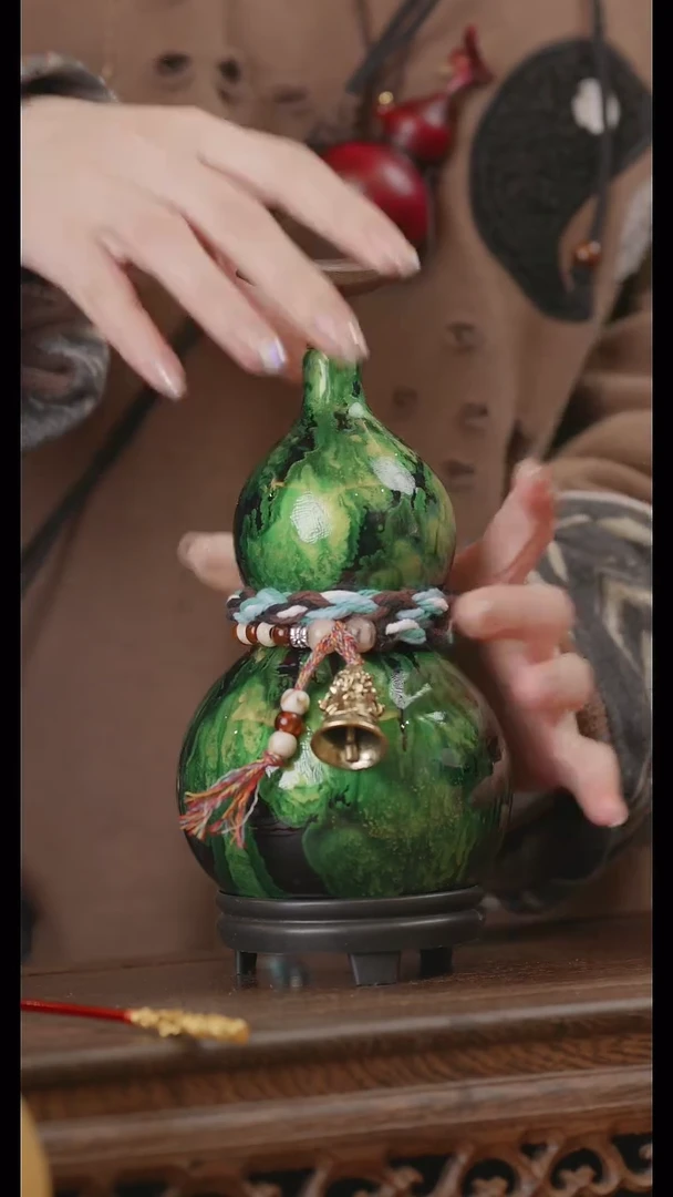 【闪购商品】310号精品天然大漆工艺防渗内胆酒葫芦~