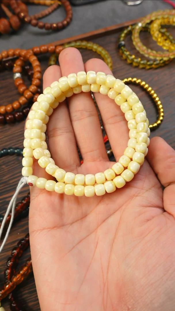 【闪购商品】蜜蜡手链未镶嵌2353/6.5mm红标108特殊款