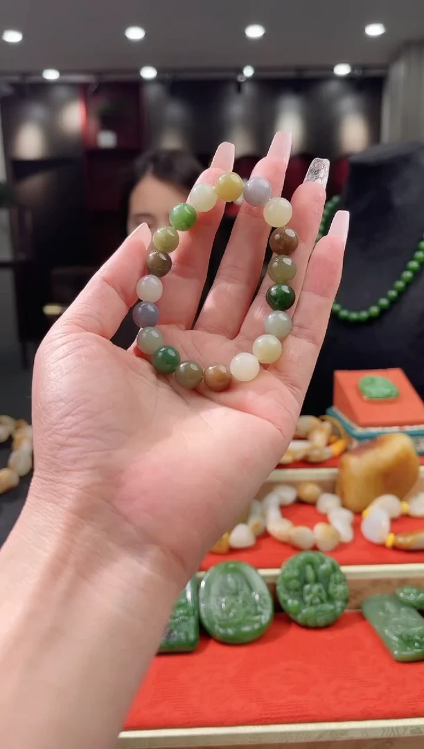 手串未镶嵌和田玉手串约卡10