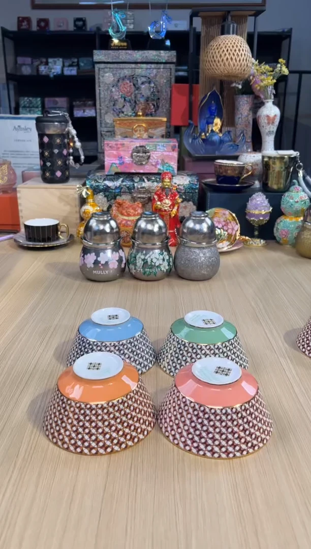 109歌剧院饭碗套四（橙绿粉蓝）