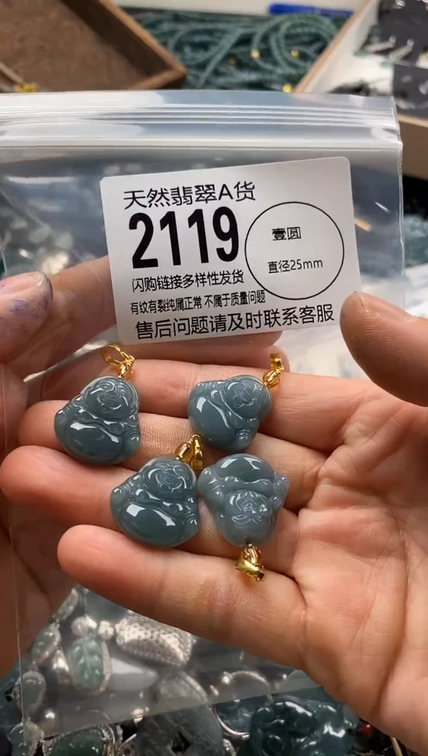 【闪购商品】翡翠颈饰未镶嵌多样性发其一2119