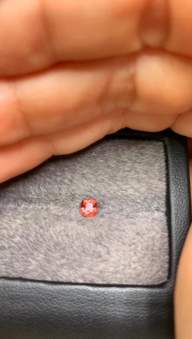 【闪购商品】定制尖晶石裸石未镶嵌枕型 西柚色调 0.48ct