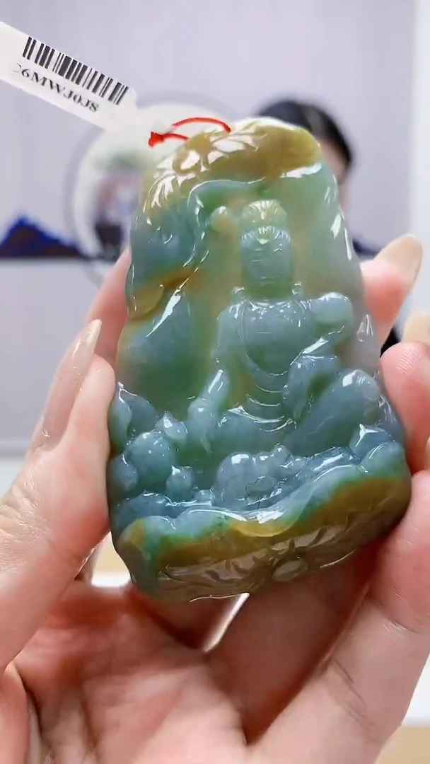 未镶嵌定制翡翠4812MM-毛货挂件26