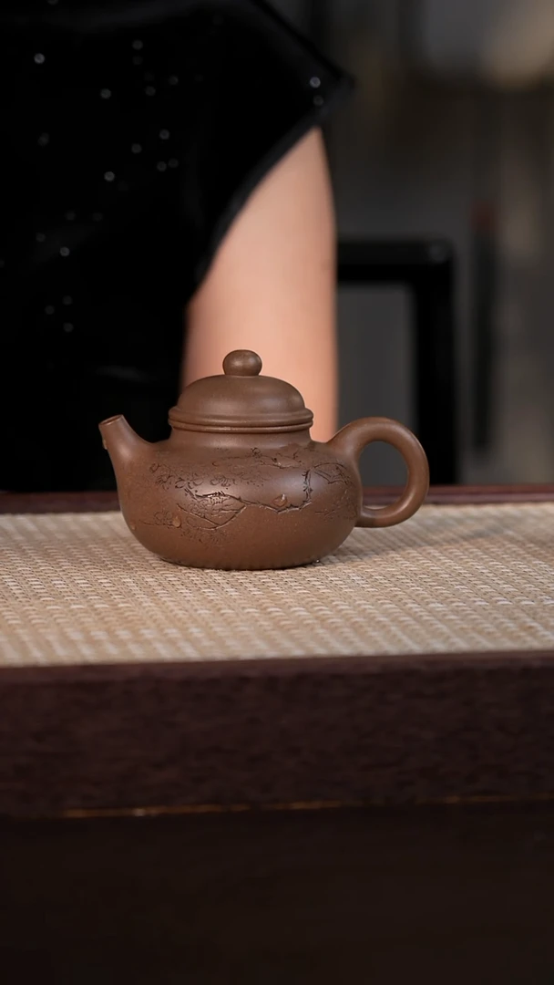 茶壶紫砂青灰泥 220cc