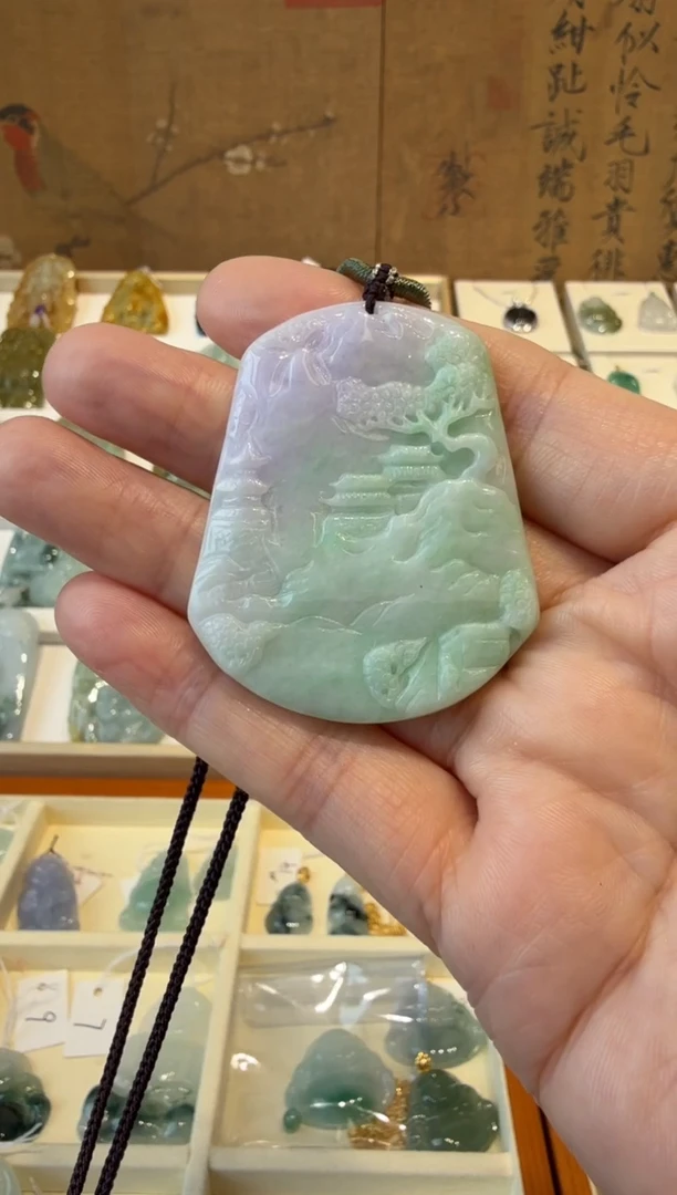 翡翠挂件未镶嵌A货翡翠多样性孤品