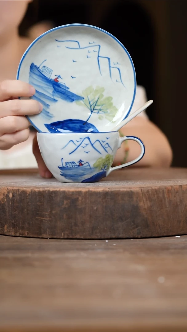 瓷片景德镇高温釉下彩（食品级）