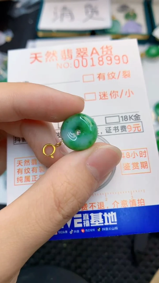 翡翠未镶嵌颈饰             8