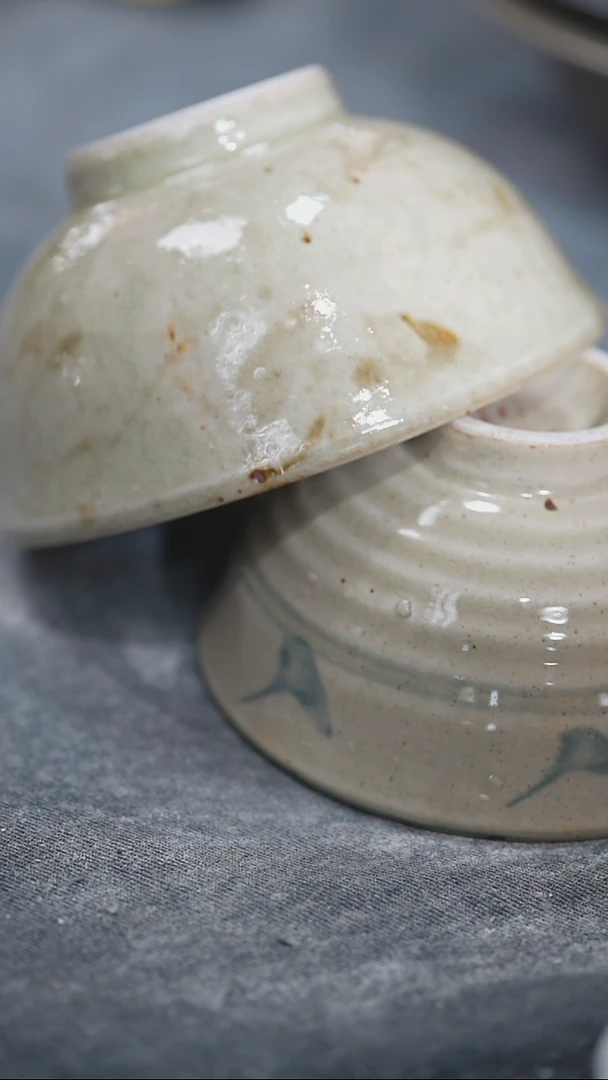 浪鬼家釉绘柴烧系列海**星碗