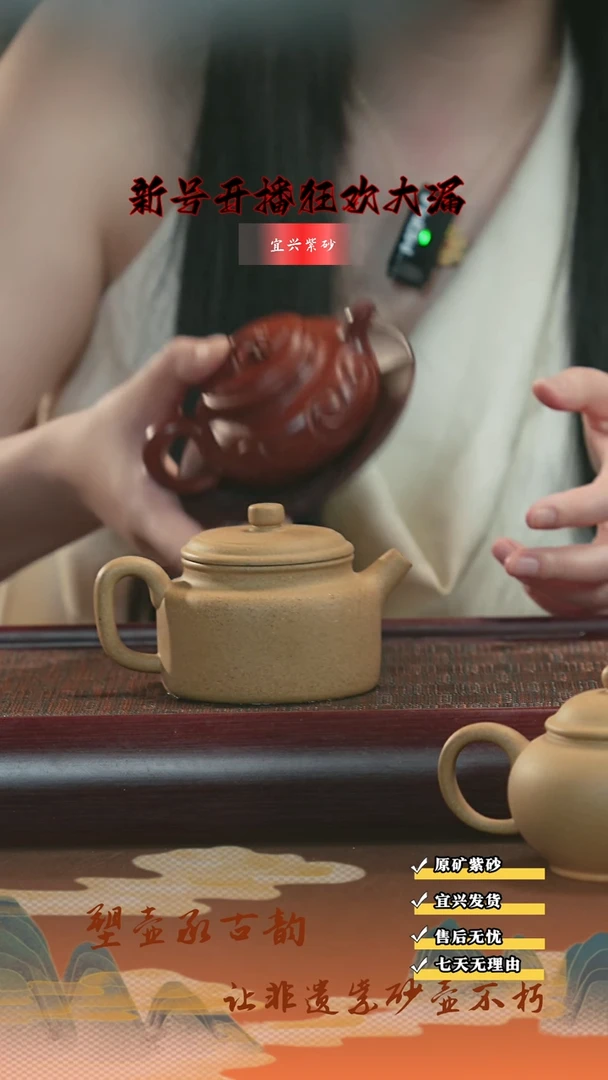 茶壶紫砂宜兴紫砂茶壶250cc德中老段泥