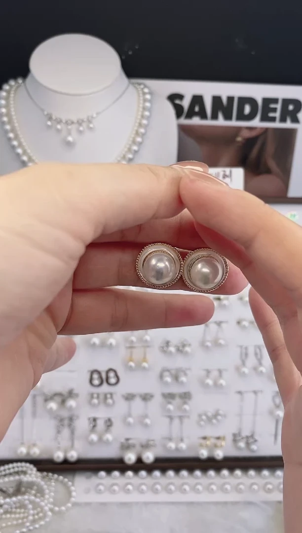 合金耳饰淡水珍珠11圆珠默认微瑕11.8mm