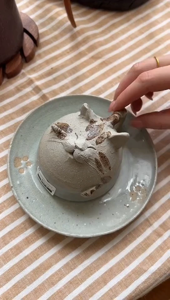 【闪购商品】茶道摆件猫咪杯3625000000000