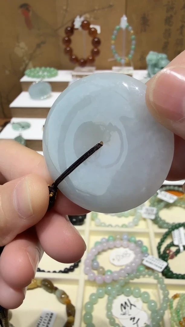 未镶嵌挂件翡翠A货翡翠多样性平安扣一件