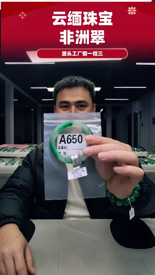 未镶嵌手镯石英质玉（非洲翠）57圈口A650