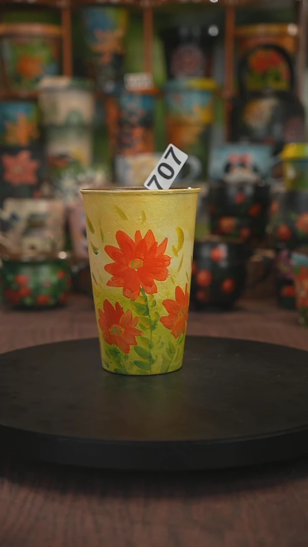 紫砂油画手绘釉下彩707