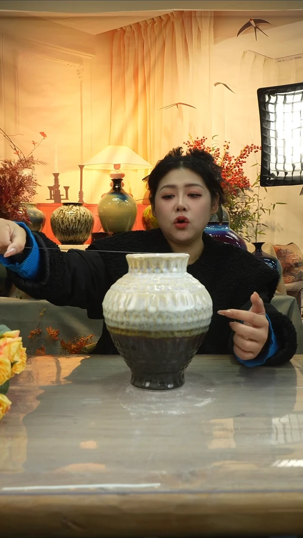 高23口10高温陶瓷花瓶