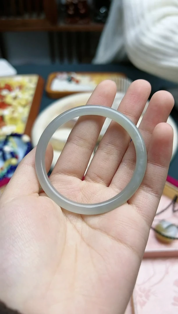 【闪购商品】和田玉手镯未镶嵌和田玉51+#2#手镯*1 ZD