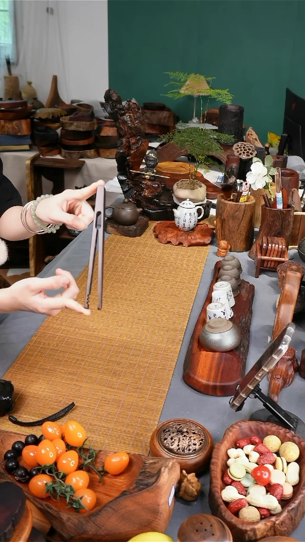 开播福利黑檀茶夹