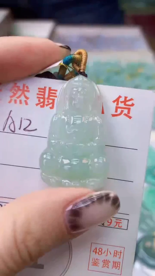 颈饰未镶嵌翡翠天然A货翡翠挂件