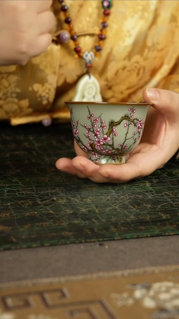 善窑厂汝窑梅花杯