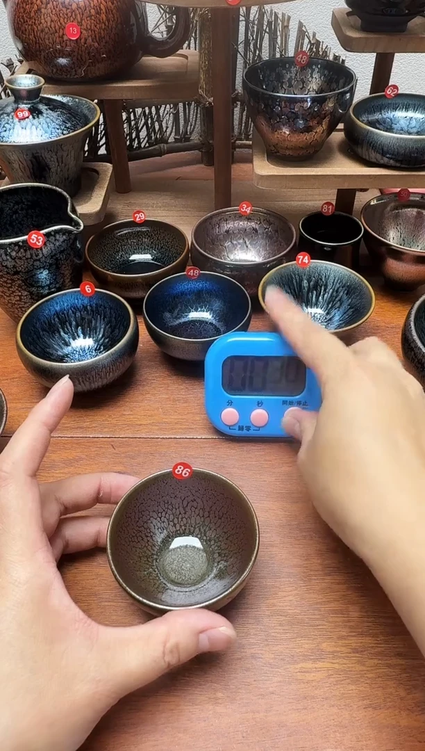 茶盏烬*生86号建盏工匠茶器