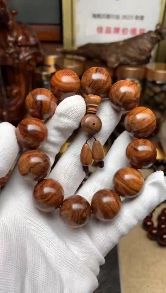 手串/手链黄花梨/降香黄檀一**头海黄手串