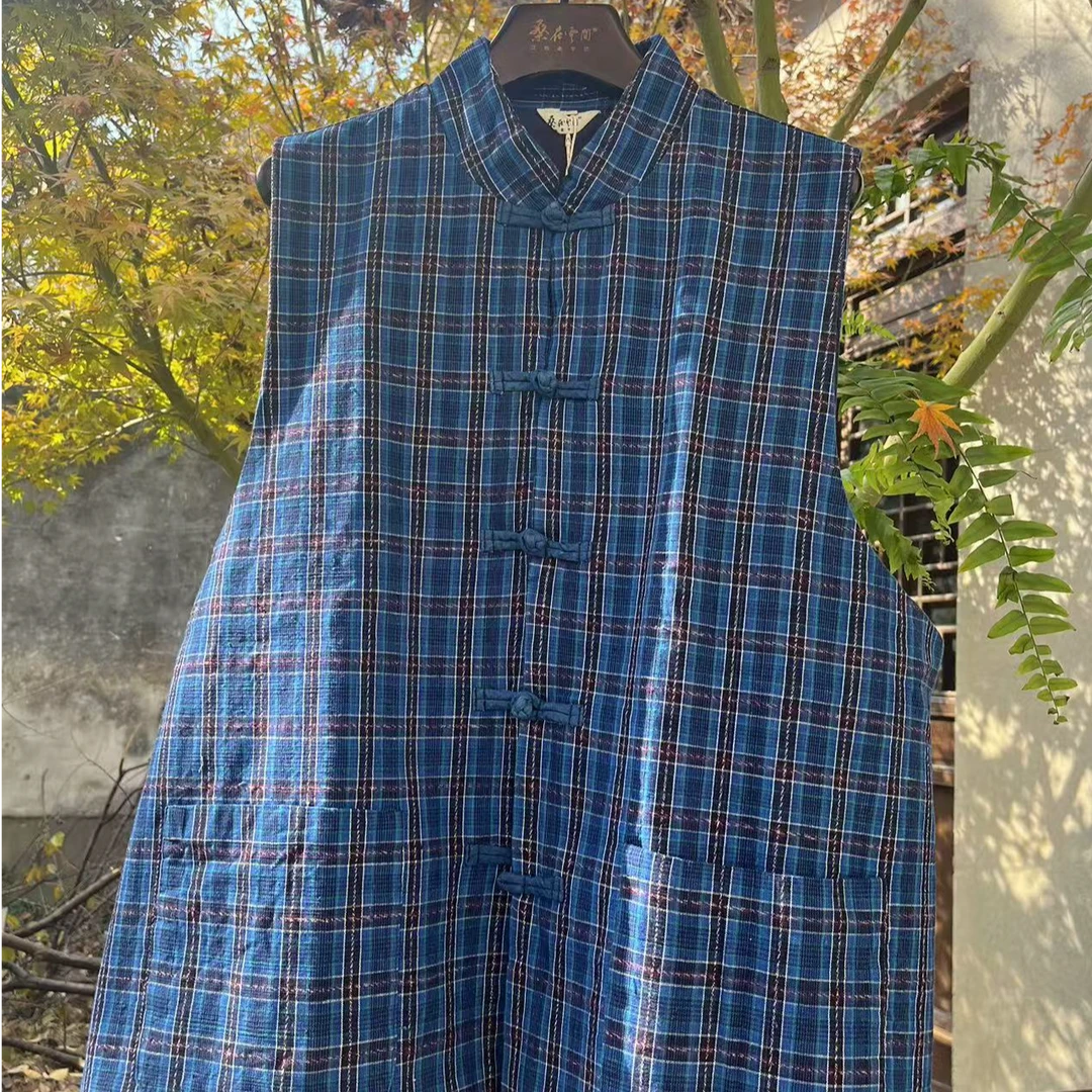 桑在云间 交子双层土布马甲