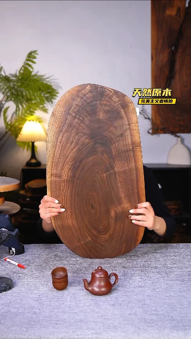 木北美黑胡桃原木.干裂疤结不属于商品质量问题完美主义者慎拍