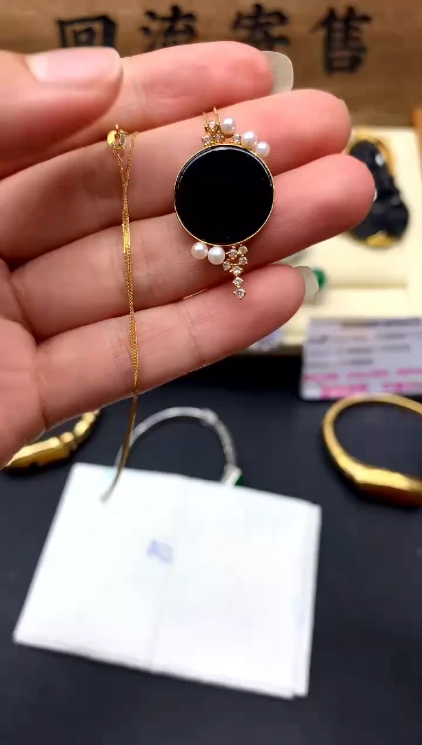 【闪购商品】翡翠颈饰18K金镶嵌442-中国好珍宝