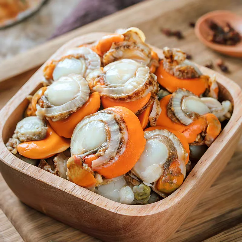 扇贝肉5斤 新鲜速冻 无泥无沙子 带膏带黄海鲜 顺丰包邮0630