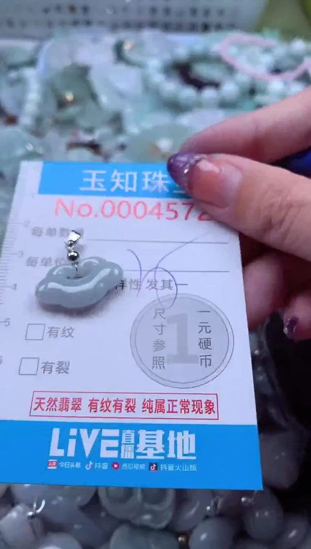 翡翠未镶嵌吊坠(不含链)4572