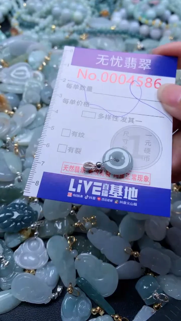 翡翠未镶嵌吊坠(不含链)4586