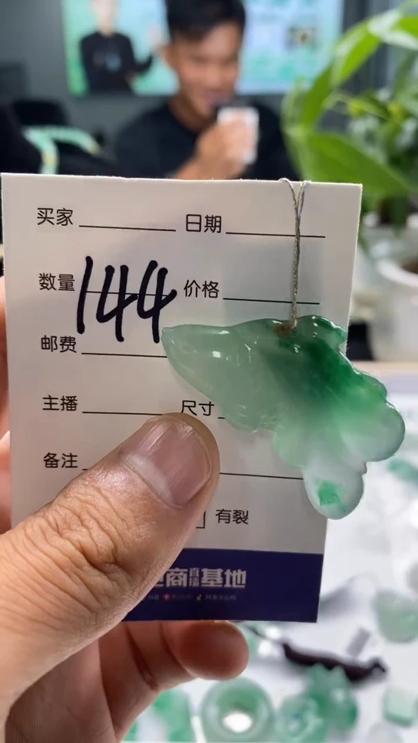 颈饰未镶嵌石英质玉鱼+144