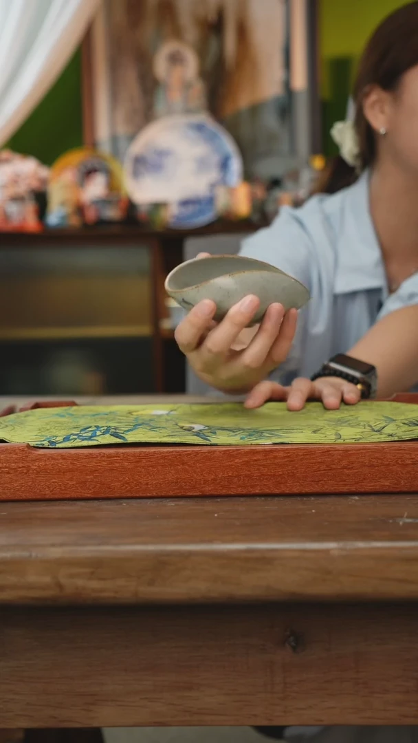 摆件景德镇釉下手绘陶瓷茶具，咖啡杯