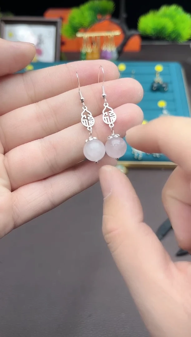 【闪购商品】水晶耳饰银S925镶嵌238000