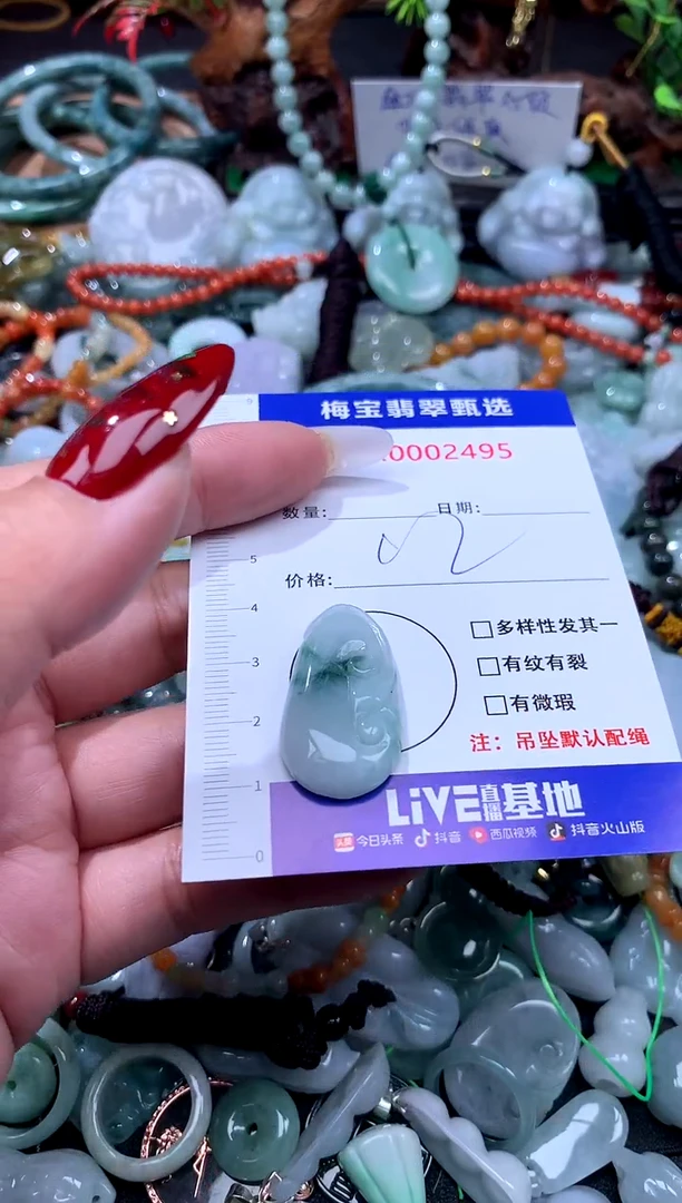 颈饰未镶嵌翡翠翡翠A货