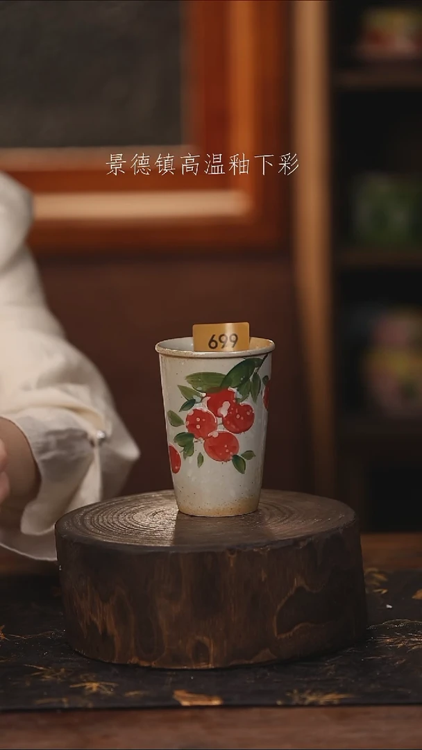 陶瓷景德镇高温釉下手绘陶瓷@L699@