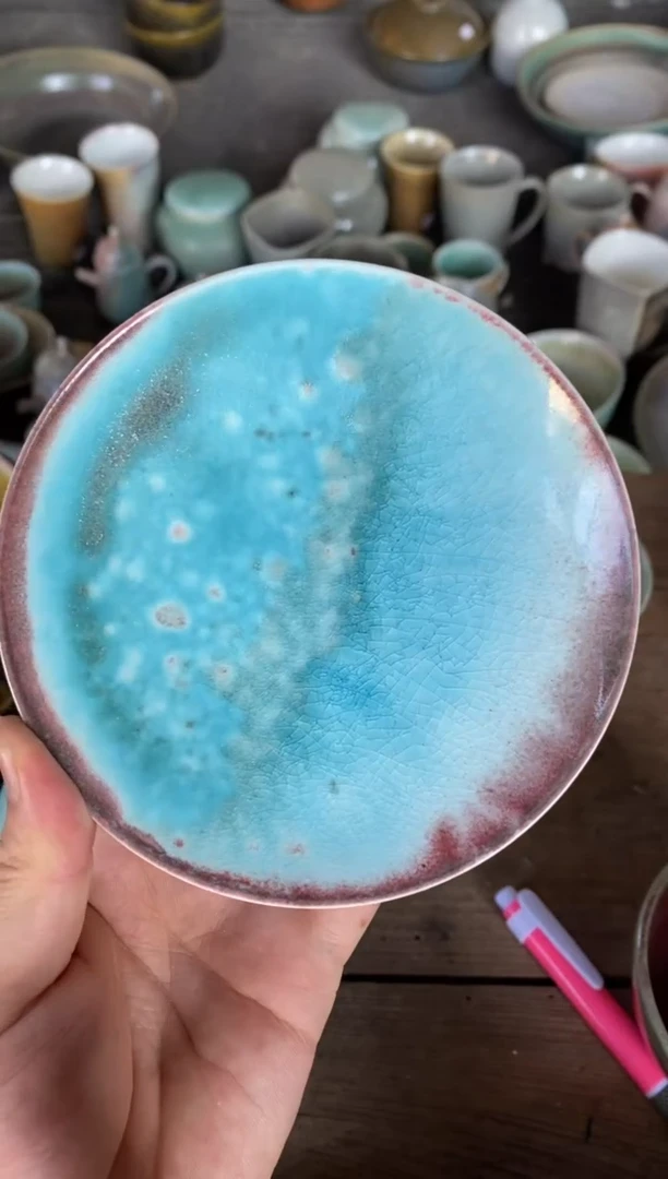 【闪购商品】浪鬼家釉绘柴烧碟子