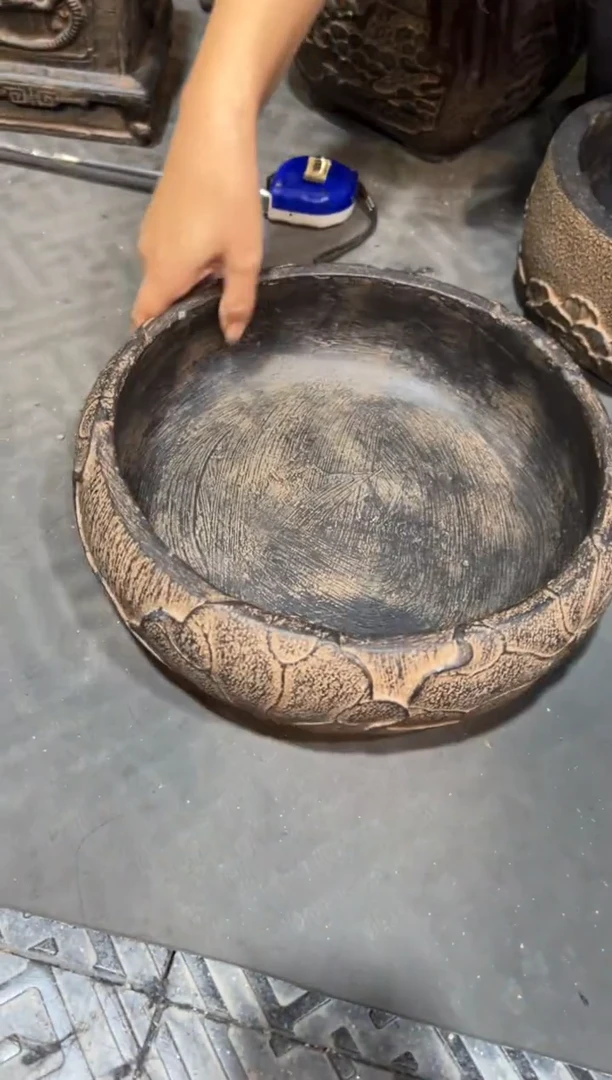 陶土【火山泥】荷韵盆