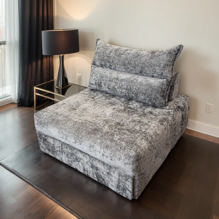 雪尼尔拉斯芙绒第五代功能沙发床两用小户型客厅伸缩阳台休闲躺椅