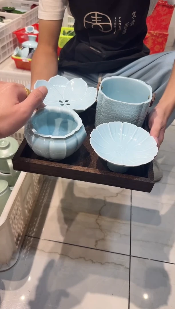 瓷片微瑕商品，介意勿拍 -托盘