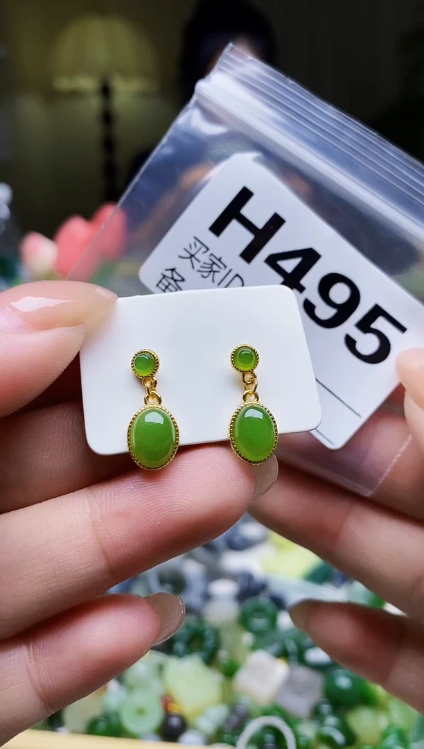 颈饰银S925镶嵌和田玉1